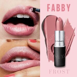 MAC Frost Lipstick in Fabby (Frost Finish Rose Gold)